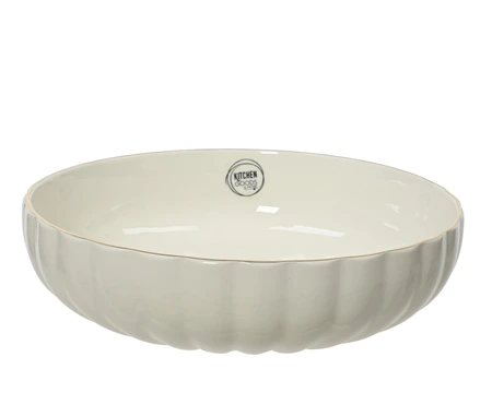 Schaal porselein d25h8cm wit