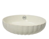 Schaal porselein d25h8cm wit