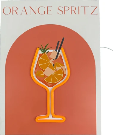 Schilderij Neon Cocktails 40Cm - afbeelding 2