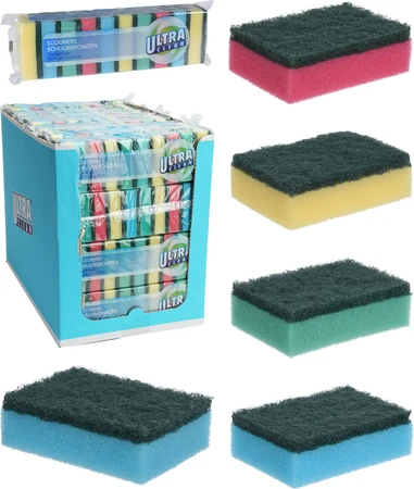 Schuurspons 10 stuks 80X50Mm - afbeelding 1