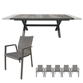 Sevilla uitschuifbare dining set voor 8 personen - afbeelding 1
