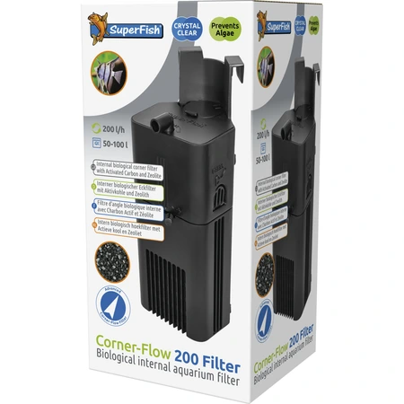 SF CORNERFLOW 200 FILTER 200 L/H ZWART