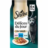 Sheba Délices du Jour pouch saus vis sel mp 6x50gr