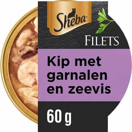 Sheba filets kip&garn/oceaanvis saus 60gr - afbeelding 2