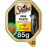 Sheba Mini Filets alu saus kip&kalkoen 85gr - afbeelding 2
