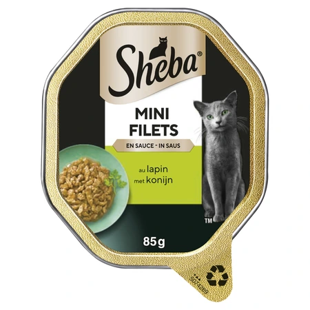 Sheba Mini Filets alu saus konijn&wild 85gr - afbeelding 1