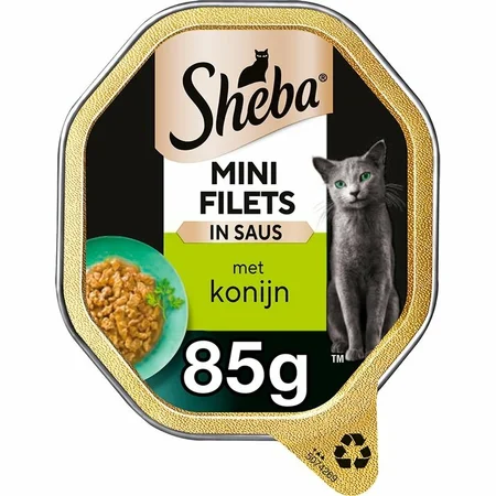 Sheba Mini Filets alu saus konijn&wild 85gr - afbeelding 2