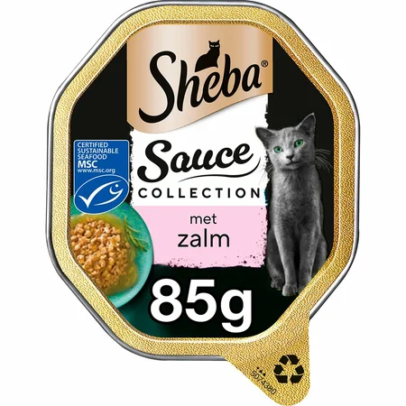 Sheba Sauce Lover alu saus zalm 85gr - afbeelding 2