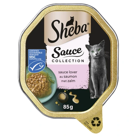 Sheba Sauce Lover alu saus zalm 85gr - afbeelding 1
