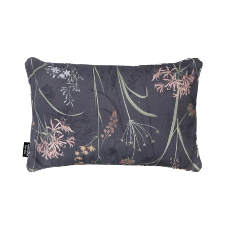 Madison sierkussen paspel ca.30x50cm donna grey canvas eco+