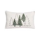 Sierkussen kerstbomen - L50xB30cm