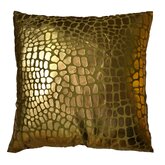 Sierkussen Krokodil Gold - 45 x 45 cm