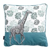 Sierkussen met paspel  Giraffe Sea blue Madison