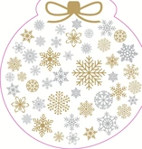 Paper + Design servet snowflake 33 x 33 cm 12 stuks