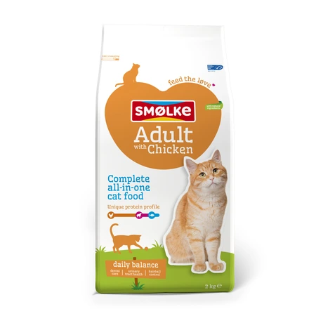 Smølke kat adult chicken&rice 2kg - afbeelding 1