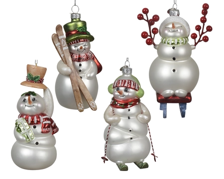 Sneeuwpop glas l13b8.8h13cm a4 - afbeelding 1