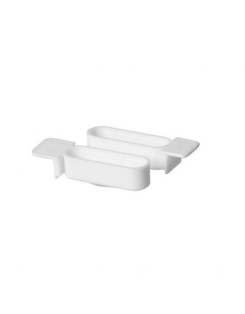 Snoepbakje - Vogelbakje - Plastic - Wit - 2x1,3 cm