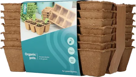 SOGO Biologische Potjes 6x6cm 14 strips à 6st. - afbeelding 2