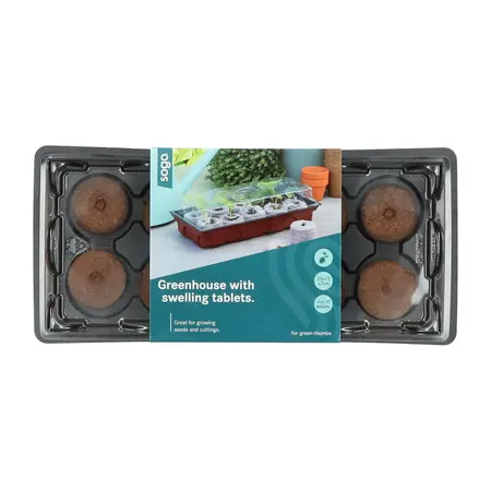 SOGO Kweekkas incl. 10 aardetabletten - afbeelding 3