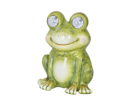 Solar kikker polyresin steady