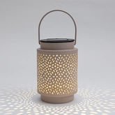 Solar lantaarn mtl 12x8.5cm zand