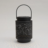 Solar lantaarn mtl 12x8.5cm zwart