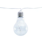 Solar partylight 10x transparant 3,8mtr - 2m lead - afbeelding 2