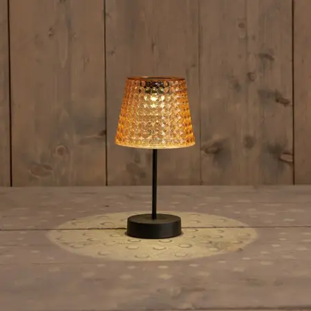 Solar tafellamp amber