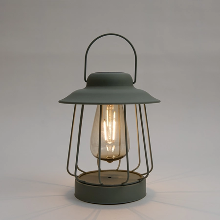 Solar tafellamp metaal 19x16cm olf