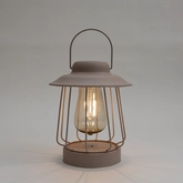 Solar tafellamp metaal 19x16cm zand