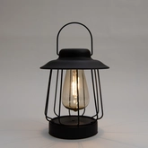 Solar tafellamp metaal 19x16cm zwrt