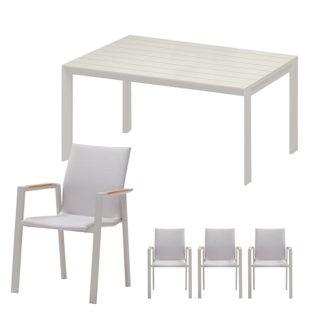 Solare dining set voor 4 personen - afbeelding 1