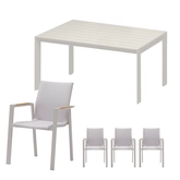 Solare dining set voor 4 personen - afbeelding 1