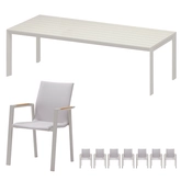 Solare dining set voor 8 personen - afbeelding 1