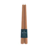 Spaas Dinerkaars Rustiek Conisch Oranje set 2 stuks - 2.3x25 cm - 6.5 Branduren