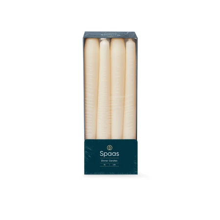 Spaas Dinerkaarsen Ivoor set 8 stuks - 2.3x25cm - 8 Branduren