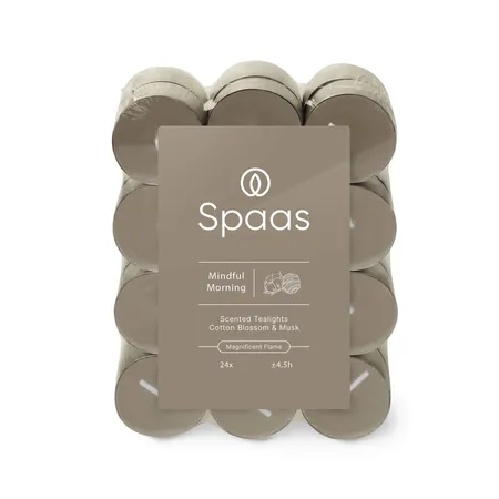 Spaas Geurtheelichten Mindful Morning 24 stuks - brandtijd +- 4,5 uur