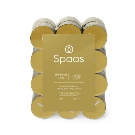 Spaas Geurtheelichten Shimmering Smile 24 stuks - brandtijd +- 4,5 uur