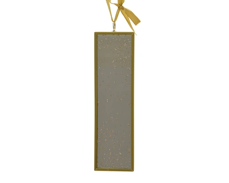 Spiegel glas L4.50b0.50h16cm goud