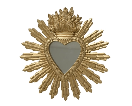 Spiegel polyresin L27b2.5h26cm goud