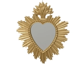 Spiegel polyresin L32b2.5h38cm goud