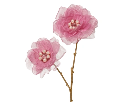 Spray polyester L20b12h75cm vintage roze