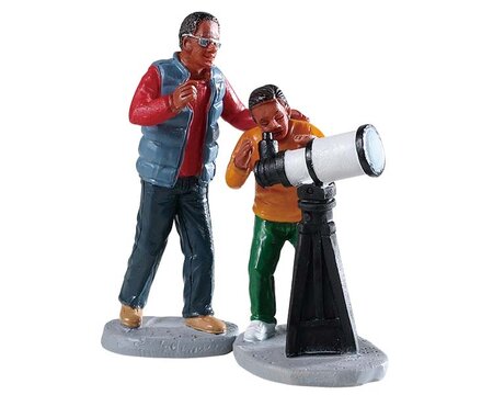Stargazing, Set Of 2 - Lemax kerstfiguren