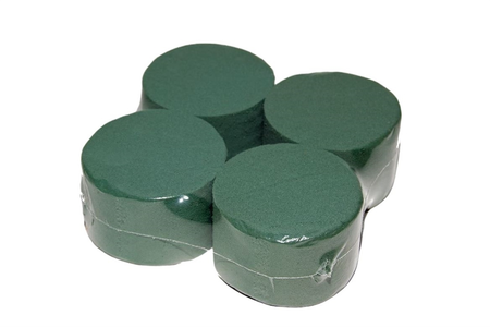 Steekschuim rondjes d8h5cm 4 stuks