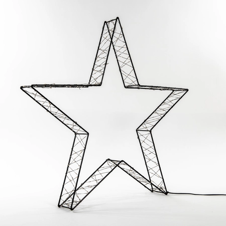 Ster 3d metaal 540l 56x7cm cw zwrt - afbeelding 1