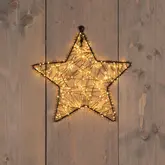 Anna's Collection kerstster 200 lampjes flash zwart Ø 26cm klassiek warm