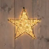 Anna's Collection ster verlicht 300 lampjes flash zwart Ø 36cm klasiek warm