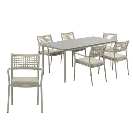 Stockholm tafel 180 + 6 liv zand - afbeelding 1