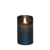 Stompkaars wax 12.5x7.5cm d.blauw