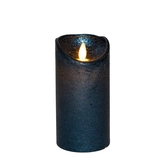 Stompkaars wax 15x7.5cm d.blauw